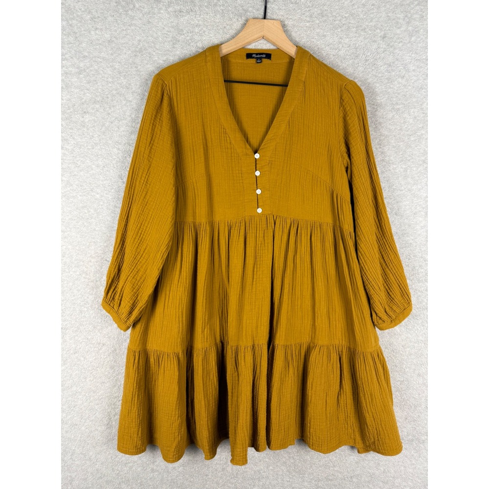 Madewell Mustard Mini Dress